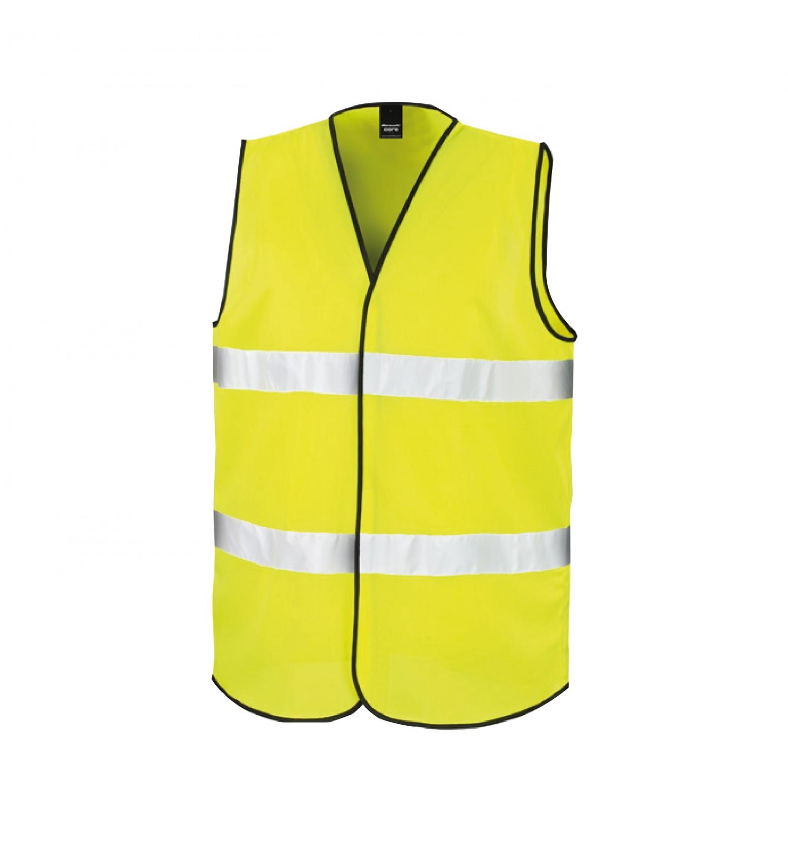 Gilet ouvrier avec bande fluorissante